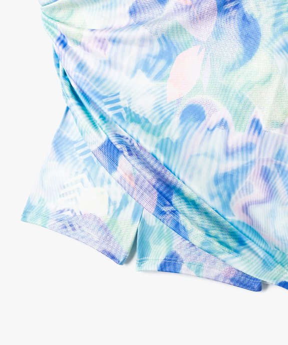 Robe fille avec combishort intégré en microfibre vue3 - GEMO (ENFANT) - GEMO