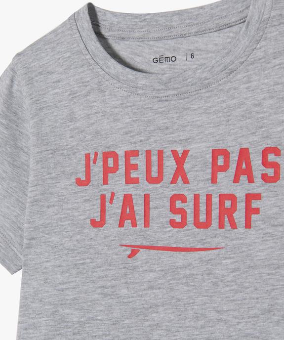 Tee-shirt imprimé estival garçon vue2 - GEMO (ENFANT) - GEMO