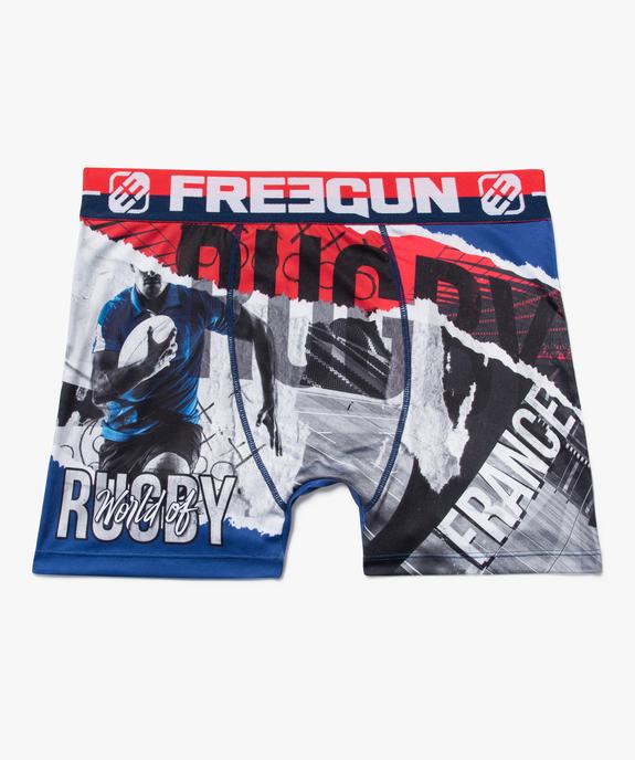 Boxer seconde peau imprimé rugby homme - Freegun vue1 - FREEGUN - GEMO