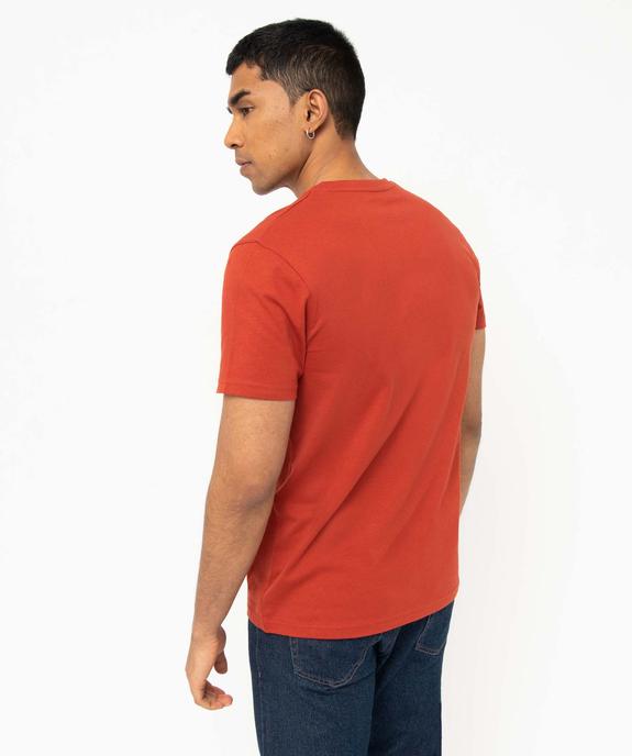 Tee-shirt à manches courtes et col rond homme vue3 - GEMO 4G HOMME - GEMO