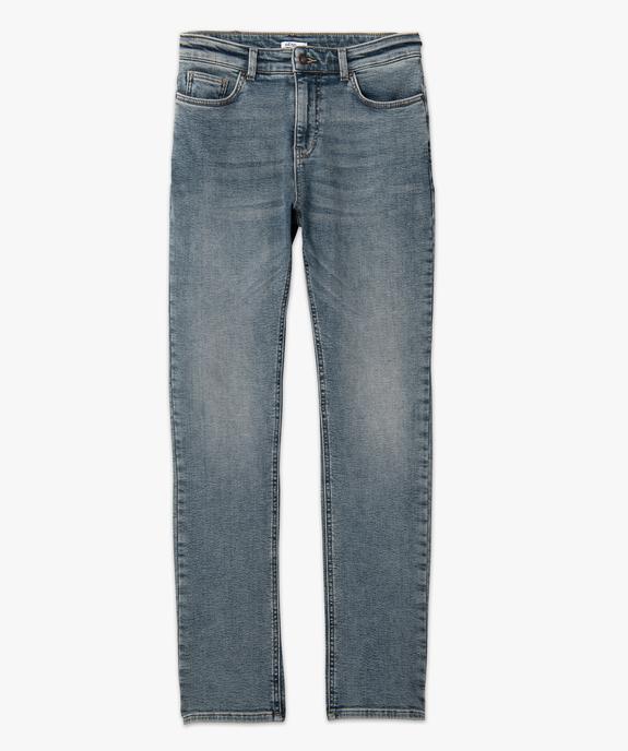 Jean homme coupe slim aspect délavé vue4 - GEMO (HOMME) - GEMO