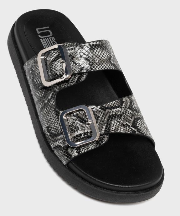 Mules plates à larges brides femme - 5 Miles vue5 - 5 MILES - GEMO