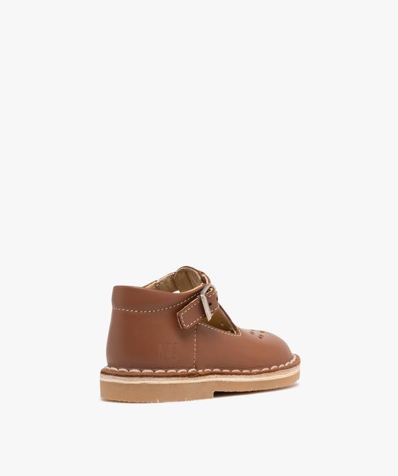 Chaussures de marche en cuir fermeture boucle bébé garçon - Na! vue4 - NA! - GEMO