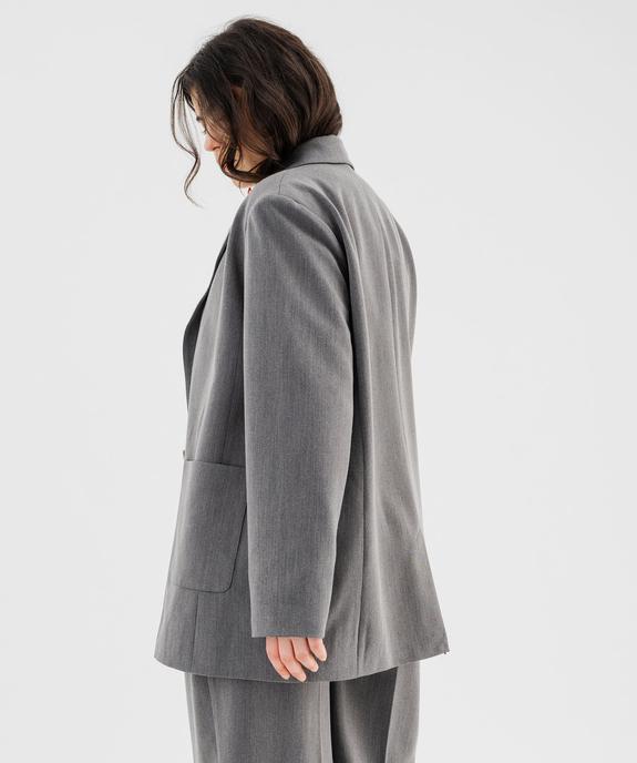 Veste blazer chinée femme grande taille vue3 - GEMO (G TAILLE) - GEMO
