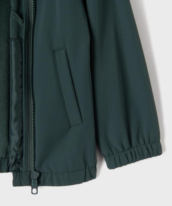Blouson à capuche doublé polaire garçon vue3 - GEMO (ENFANT) - GEMO