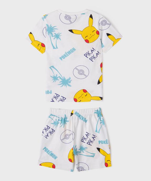 Pyjashort en coton à motifs Pikachu garçon - Pokemon vue3 - POKEMON - GEMO
