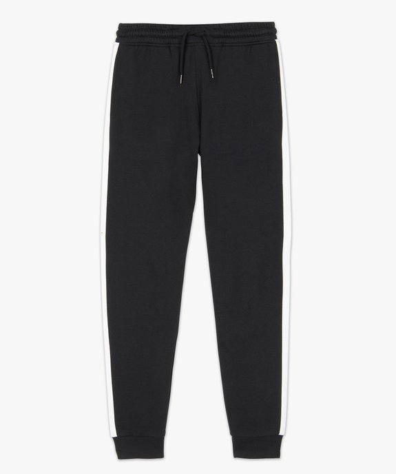 Pantalon de jogging homme avec bandes sur les côtés  vue4 - GEMO 4G HOMME - GEMO