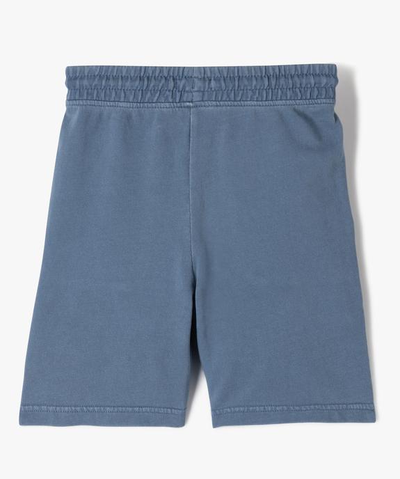 Bermuda en maille avec poches plaquées garçon vue3 - GEMO (ENFANT) - GEMO