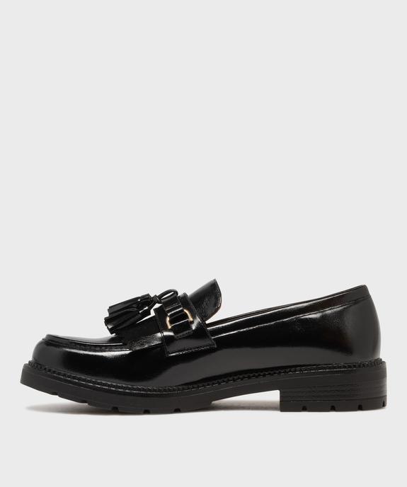 Mocassins à épaisse semelle crantée et bout amande femme - Follow Me vue3 - FOLLOW ME - GEMO