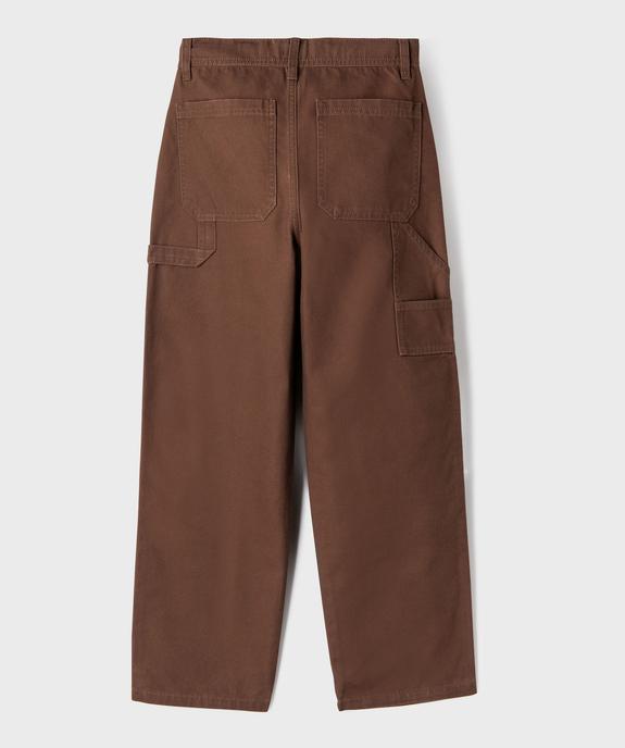 Pantalon loose multi-poches avec taille ajustable garçon vue4 - GEMO (JUNIOR) - GEMO