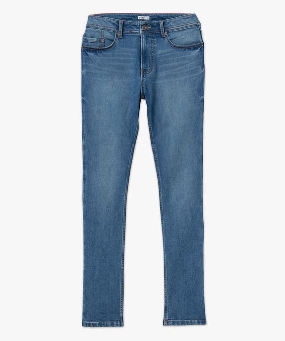 Jean homme coupe Slim aspect délavé vue4 - GEMO 4G HOMME - GEMO