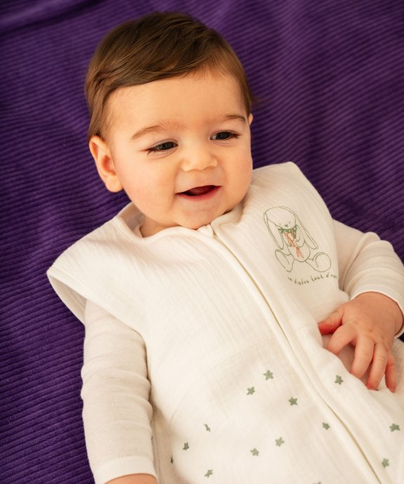 Gigoteuse été bébé en gaze de coton TOG 2 vue6 - GEMO 4G BEBE - GEMO