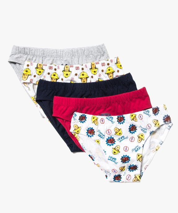 Lot de 5 slips en coton - Sam le pompier vue1 - SAM LE POMPIER - GEMO
