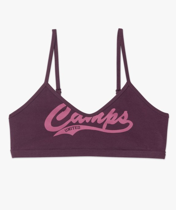 Brassière femme à fines bretelles - Camps United vue4 - CAMPS UNITED - GEMO