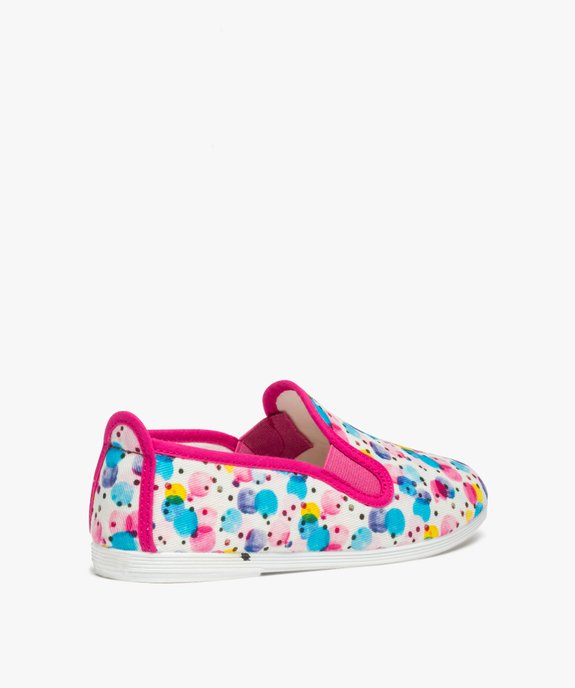 Pantoufles fille couvrantes en toile imprimée vue4 - GEMO (ENFANT) - GEMO