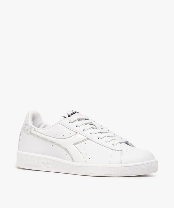 Baskets femme avec empiècements vernis - Diadora vue2 - DIADORA - GEMO