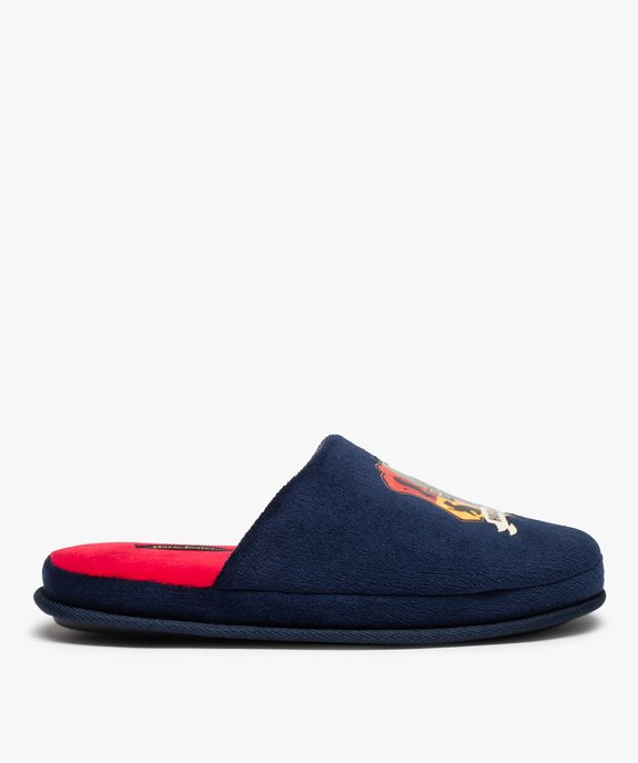 Chaussons homme mules en velours imprimés Hogwarts – Harry Potter vue1 - HARRY POTTER - GEMO