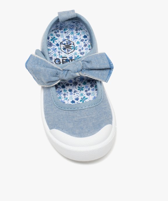 Babies bébé fille en toile et bride scratch vue5 - GEMO 4G BEBE - GEMO