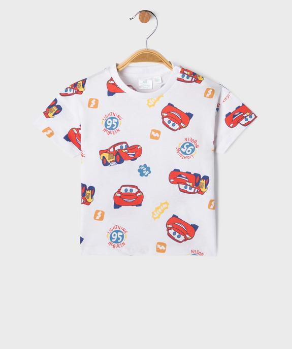 Tee-shirt manches courtes en jersey de coton imprimé Cars bébé garçon - Disney Baby vue1 - CARS - GEMO