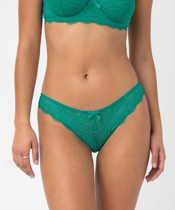 Culottes en dentelle et tulle femme (lot de 2) vue1 - GEMO(HOMWR FEM) - GEMO