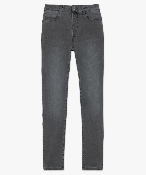 Jean femme coupe Slim taille haute vue4 - GEMO 4G FEMME - GEMO