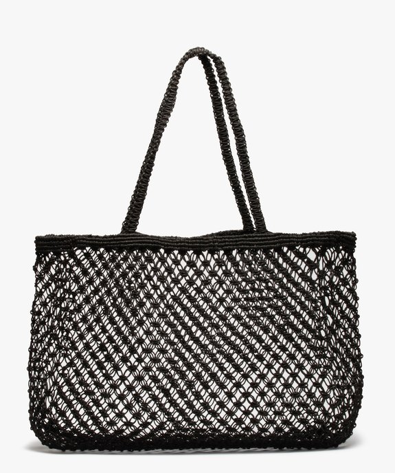 Sac de plage femme macramé en jute vue1 - GEMO (ACCESS) - GEMO