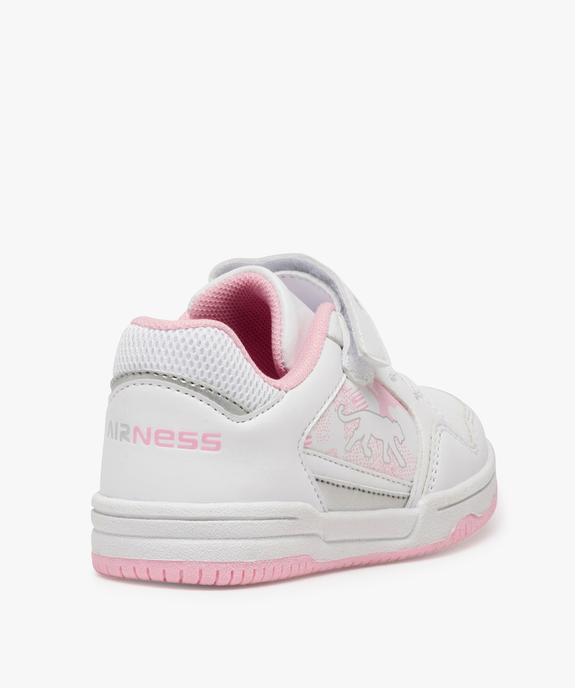 Baskets fille multicolores à scratch - Airness vue4 - AIRNESS - GEMO