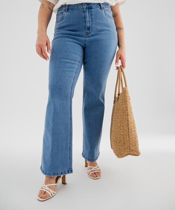 Jean Flare extensible taille normale femme grande taille vue1 - GEMO (G TAILLE) - GEMO