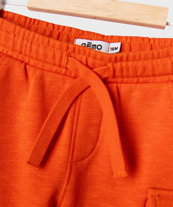 Short cargo en maille avec ceinture ajustable bébé garçon vue2 - GEMO(BEBE DEBT) - GEMO
