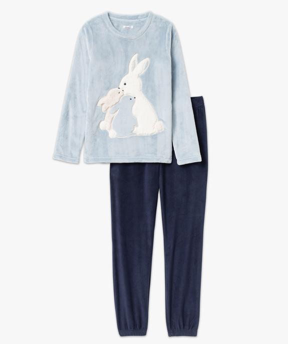 Pyjama chaud en maille peluche douillette femme vue4 - GEMO(HOMWR FEM) - GEMO