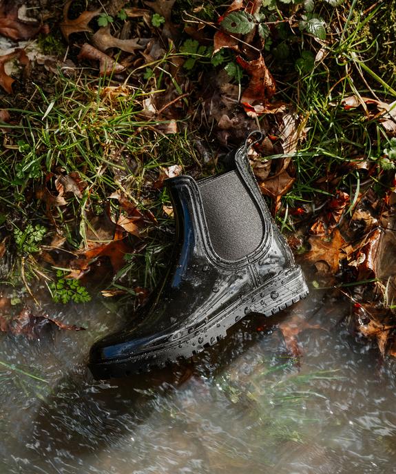 Boots de pluie femme vernies avec élastiques d'aisance vue7 - FOLLOW ME - GEMO