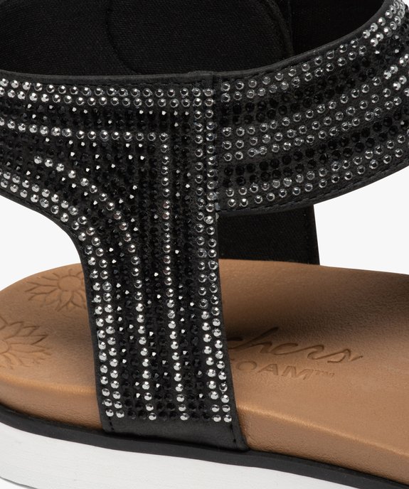 Sandales femme à entre-doigts et à strass - Skechers vue6 - SKECHERS - GEMO
