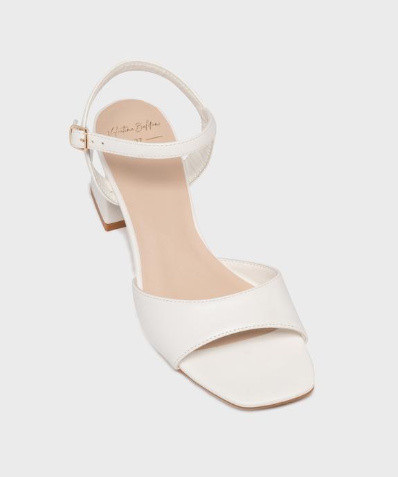 Sandales à talon toucher velours femme - Valentina Baldano vue5 - VALENTINA BALDA - GEMO