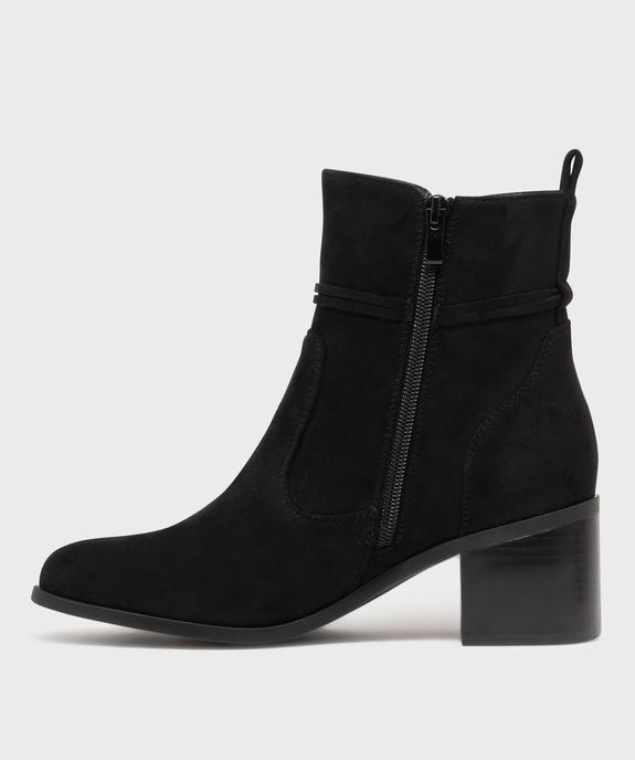 Bottines à talon avec bride fantaisie femme - Valentina Baldano vue3 - VALENTINA BALDANO GEMO FORGOOD - GEMO