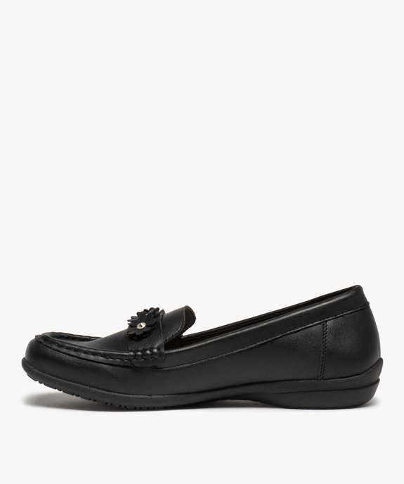 Mocassins femme confort unis ornés de fleurs et strass vue3 - GEMO (CONFORT) - GEMO