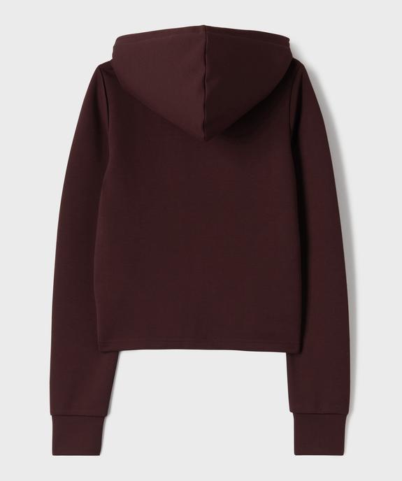 Sweat zippé à capuche spécial sport fille vue3 - GEMO (JUNIOR) - GEMO