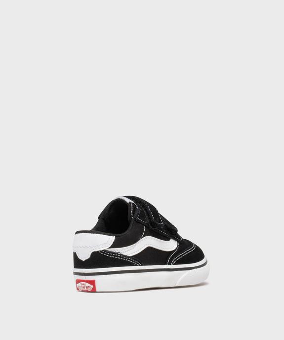 Baskets basses en cuir suédé et textile Brooklyn garçon - Vans vue4 - VANS - GEMO