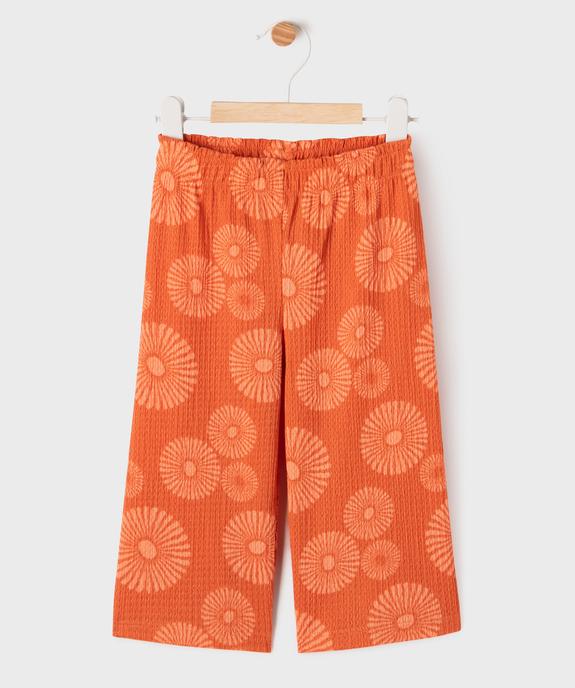 Pantalon fluide avec taille élastique bébé fille vue1 - GEMO(BEBE DEBT) - GEMO