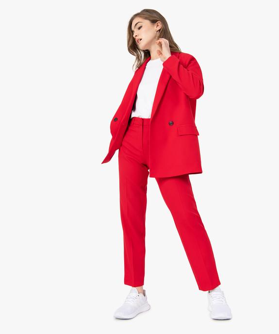 Veste blazer femme fermeture croisée vue5 - GEMO(FEMME PAP) - GEMO