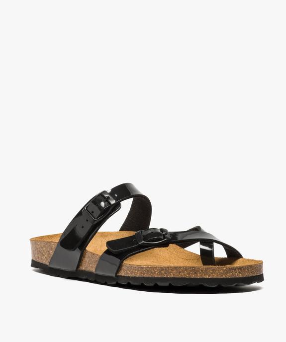 Sandales femme à semelle intérieure anatomique vue2 - GEMO (CASUAL) - GEMO