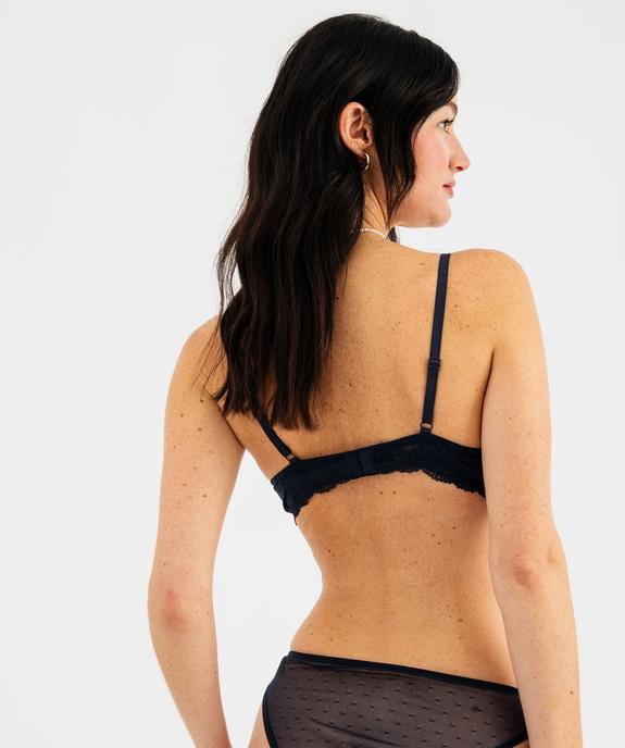 Soutien-gorge corbeille en dentelle à bonnets souples vue2 - GEMO(HOMWR FEM) - GEMO