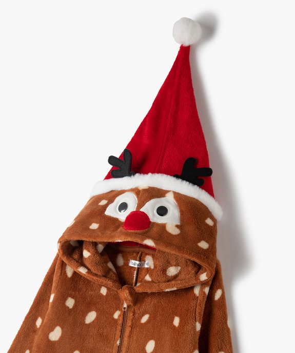 Combinaison pyjama enfant zippée spéciale Noël vue2 - GEMO (ENFANT) - GEMO