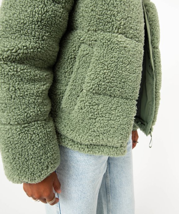 Blouson en sherpa avec col montant femme - Camps United vue5 - CAMPS UNITED - GEMO