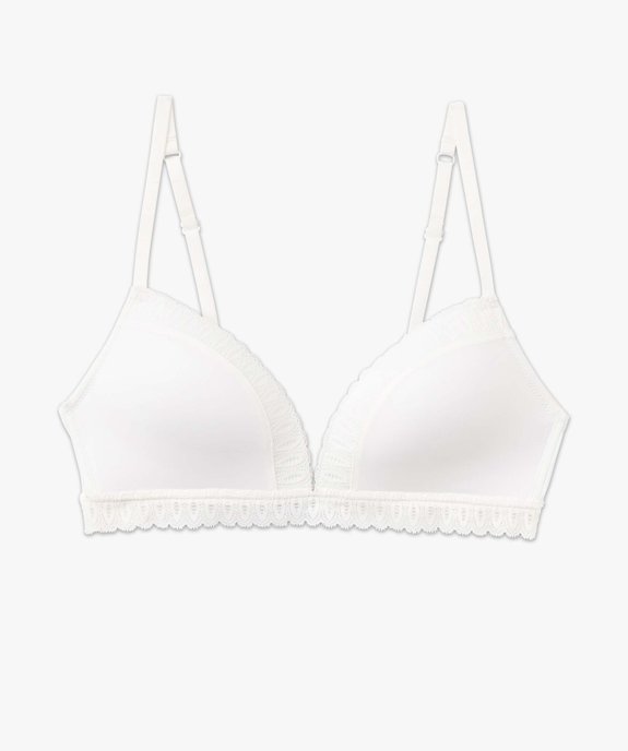 Soutien-gorge triangle avec bonnets paddés  vue4 - GEMO(HOMWR FEM) - GEMO