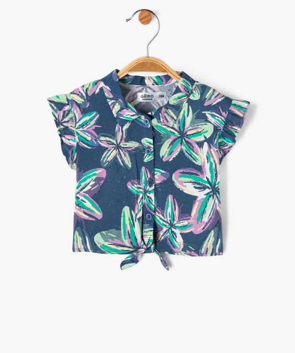 Blouse sans manches à motifs fleuris bébé fille vue1 - GEMO 4G BEBE - GEMO
