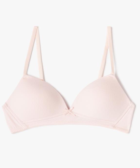 Soutien-gorge fille forme triangle avec bonnets paddés vue1 - GEMO 4G FILLE - GEMO