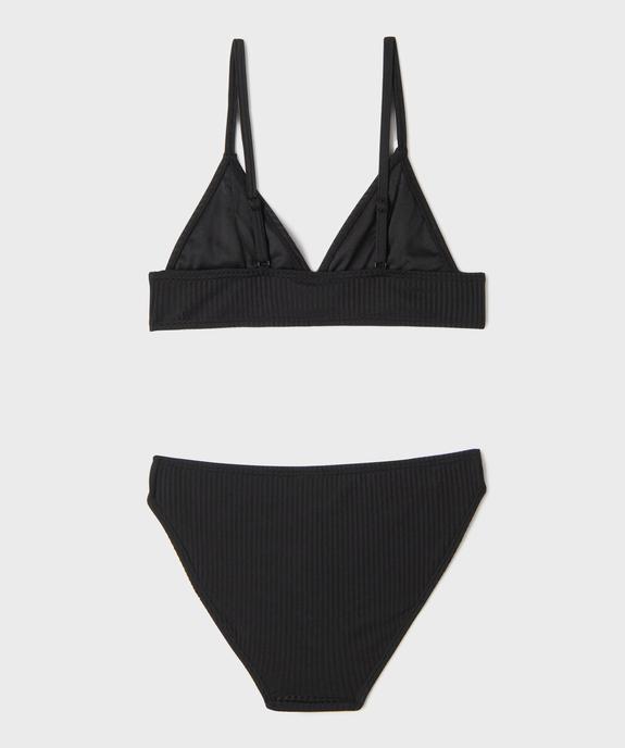 Maillot de bain 2 pièces haut brassière triangle fille vue3 - GEMO (JUNIOR) - GEMO