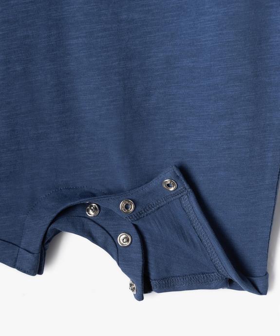 Combishort sans manches en jersey imprimé bébé garçon vue2 - GEMO(BEBE DEBT) - GEMO