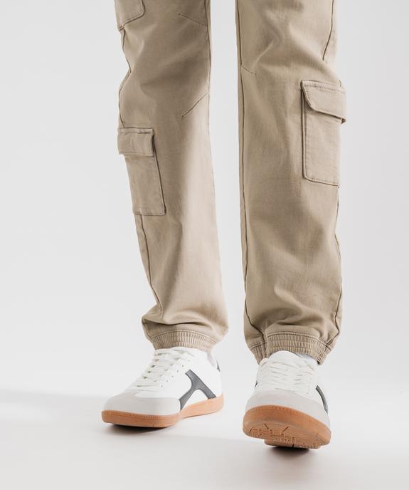 Pantalon jogger coupe cargo avec taille ajustable homme vue3 - GEMO (HOMME) - GEMO