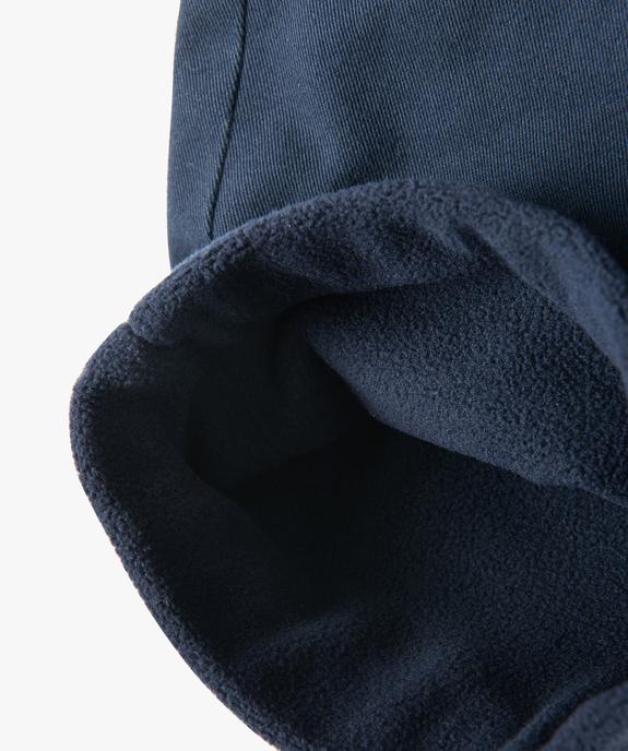 Pantalon doublé polaire garçon vue4 - GEMO 4G GARCON - GEMO